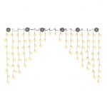 Lichtervorhang Schneeflocke mit 90 LED