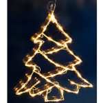 LED-Fensterbild, Weihnachtsbaum