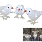 LED-Acrylvögel, 3 Stück